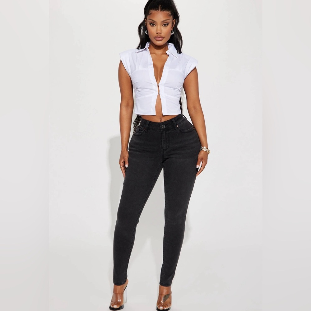 Booty Of My Dreams Stretch Skinny Jeans - Black Wash